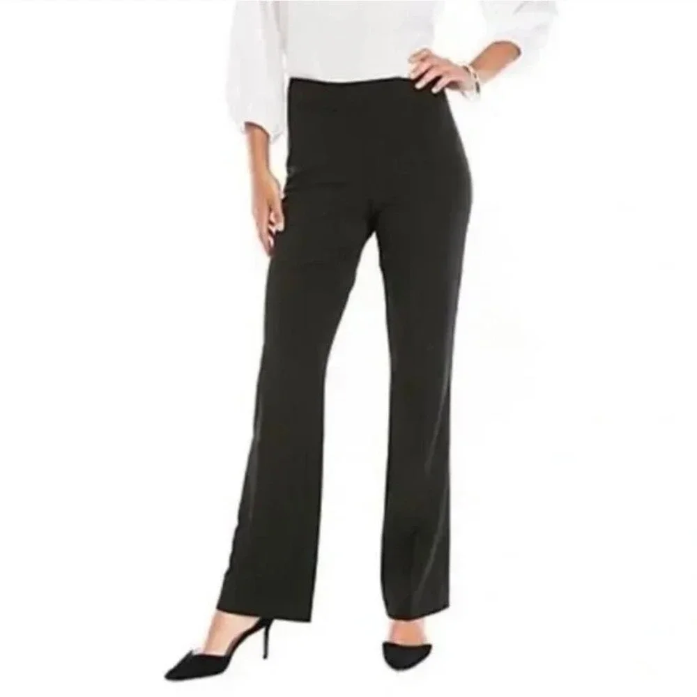 The Limited Size 16 Women's Dress Pants Black Drew Fit Straight Leg Stretch